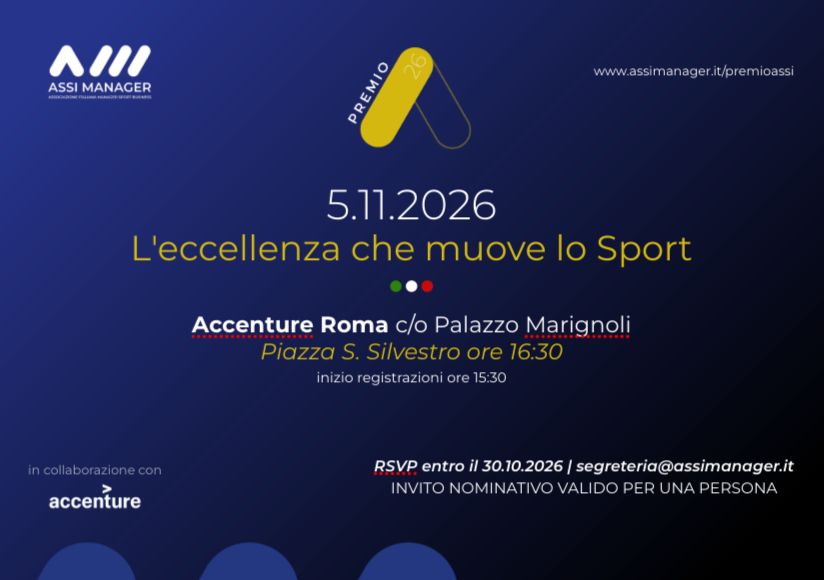 Nasce il “Premio ASSI: Leadership e Strategia Sportiva”.